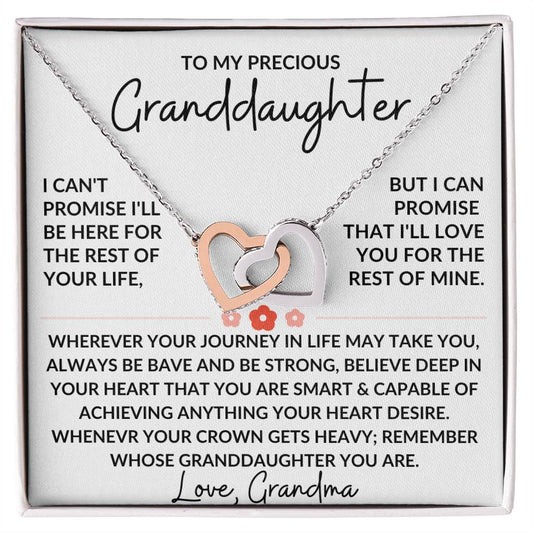 Granddaughter | Interlocking Hearts necklace from grandma